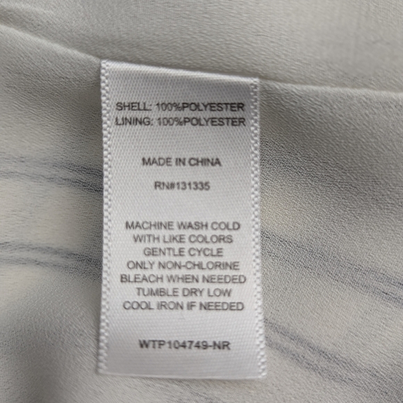 Socialite Whimsical Pinstriped Scalloped Minimalist Cami Preppy Tank Size XS - Picture 6 of 6